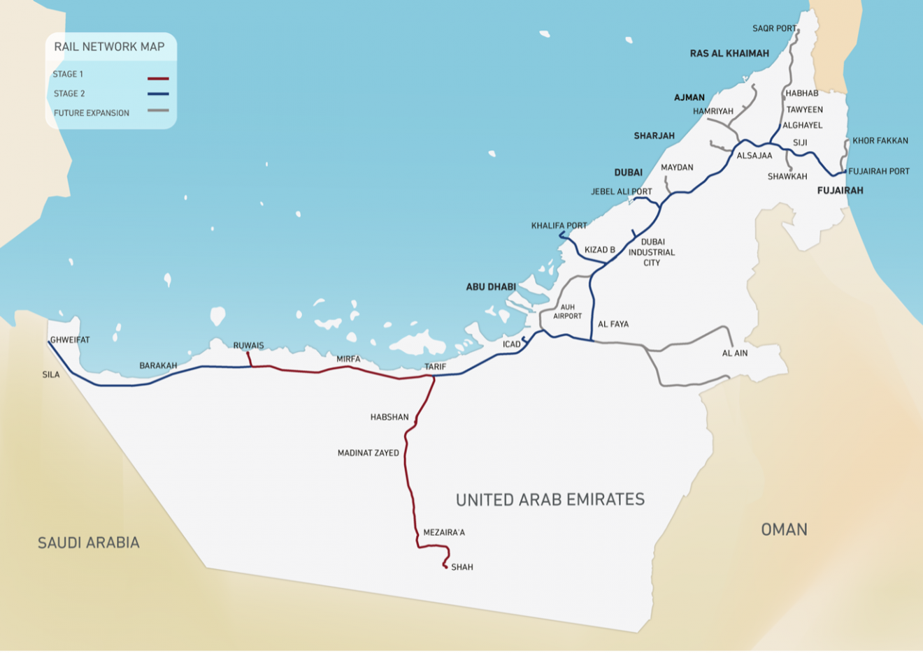 Etihad Rail : un ambitieux projet d’extension du réseau ferroviaire aux Émirats Arabes Unis