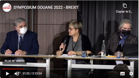 Communaute Transport Classe Export - Video Symposium Douane 2022 Brexit