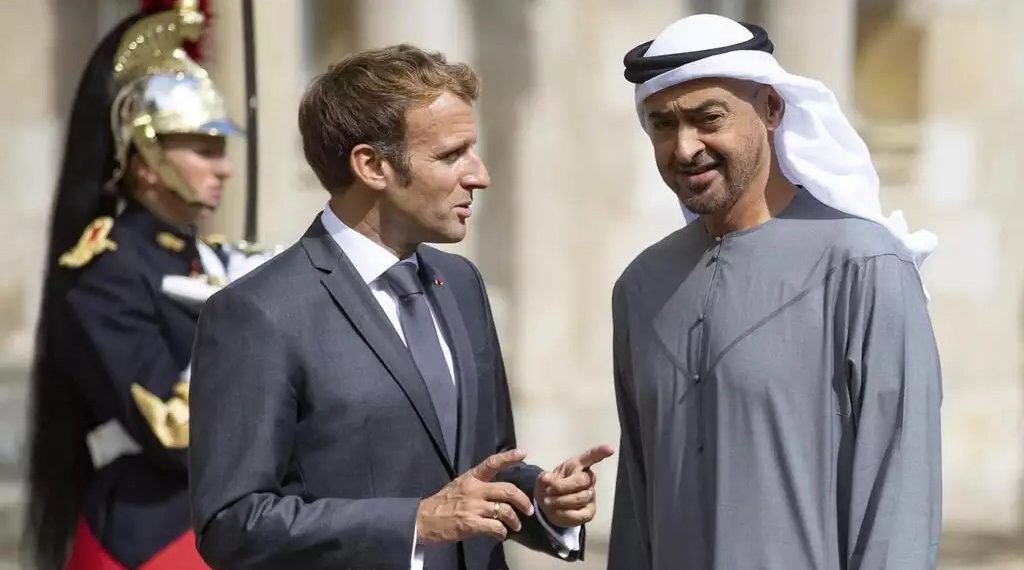 Emmnuel Macron et Cheikh Mohamed bin Zayed Al Nahyan