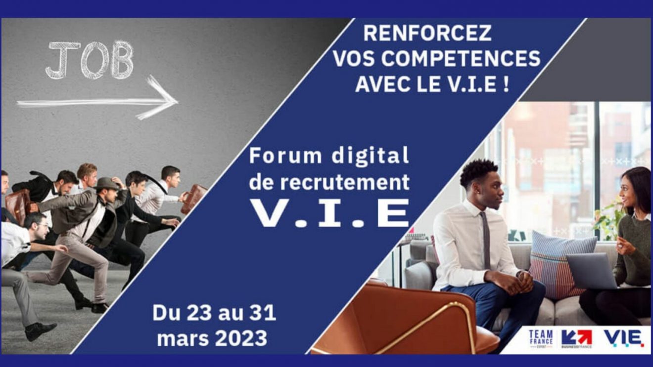Le forum digital de recrutement VIE est l'événement pour les entreprises à la recherche de futur jeunes