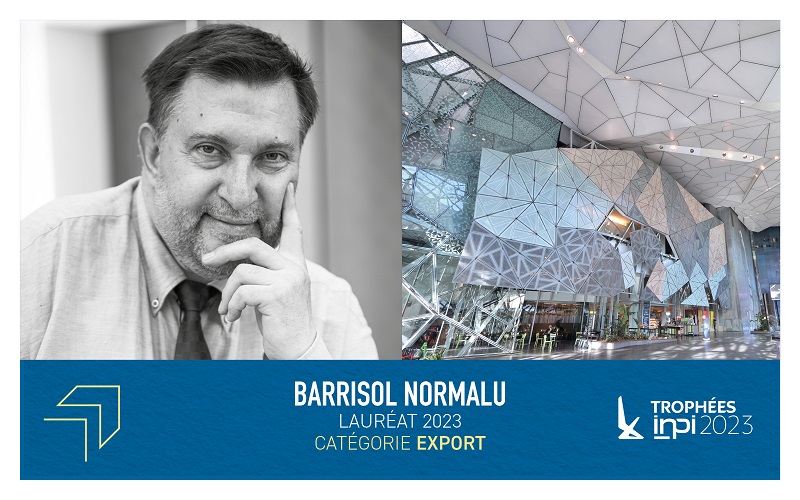 L'entreprise Barrisol Normalu - lauréate dans la catégorie « Export » du prix ＂INPI 2023＂