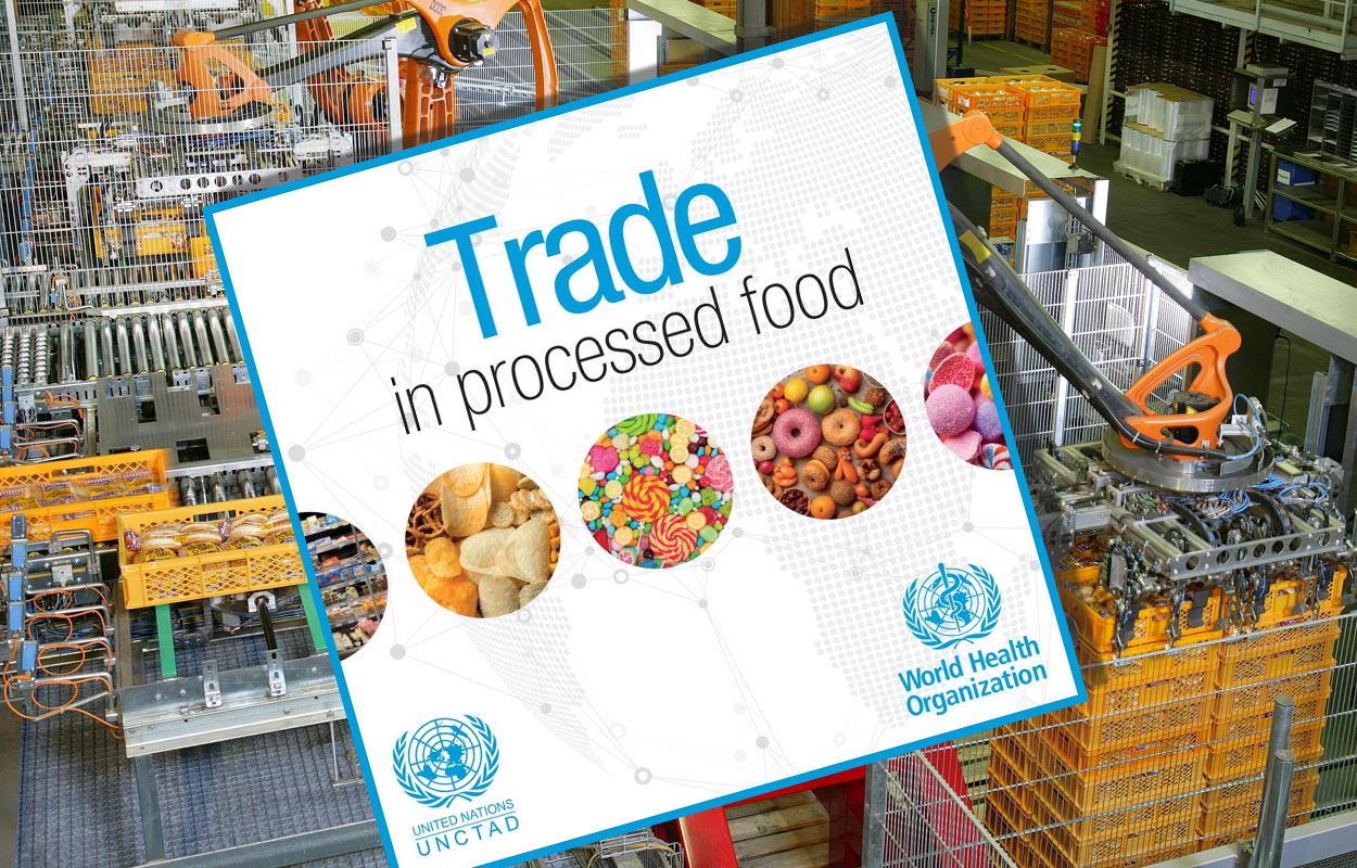 Plus de 60% du commerce alimentaire mondial porte sur des produits transformés